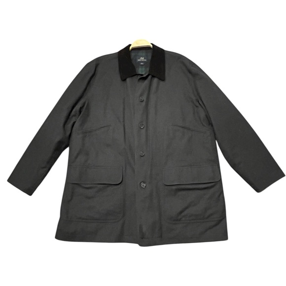 Vintage Brooks Brother 346 Men's Chore Jacket Corduroy Collar Plaid Lining XL - Picture 2 of 10